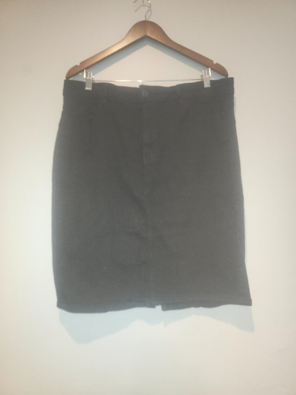 Black Jean Skirt